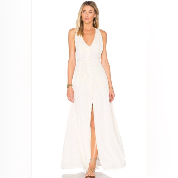 House of Harlow (Revolve) SHANE white & gold XS dress - Picture 2 of 5